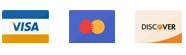 Visa, Mastercard and Discover Logos